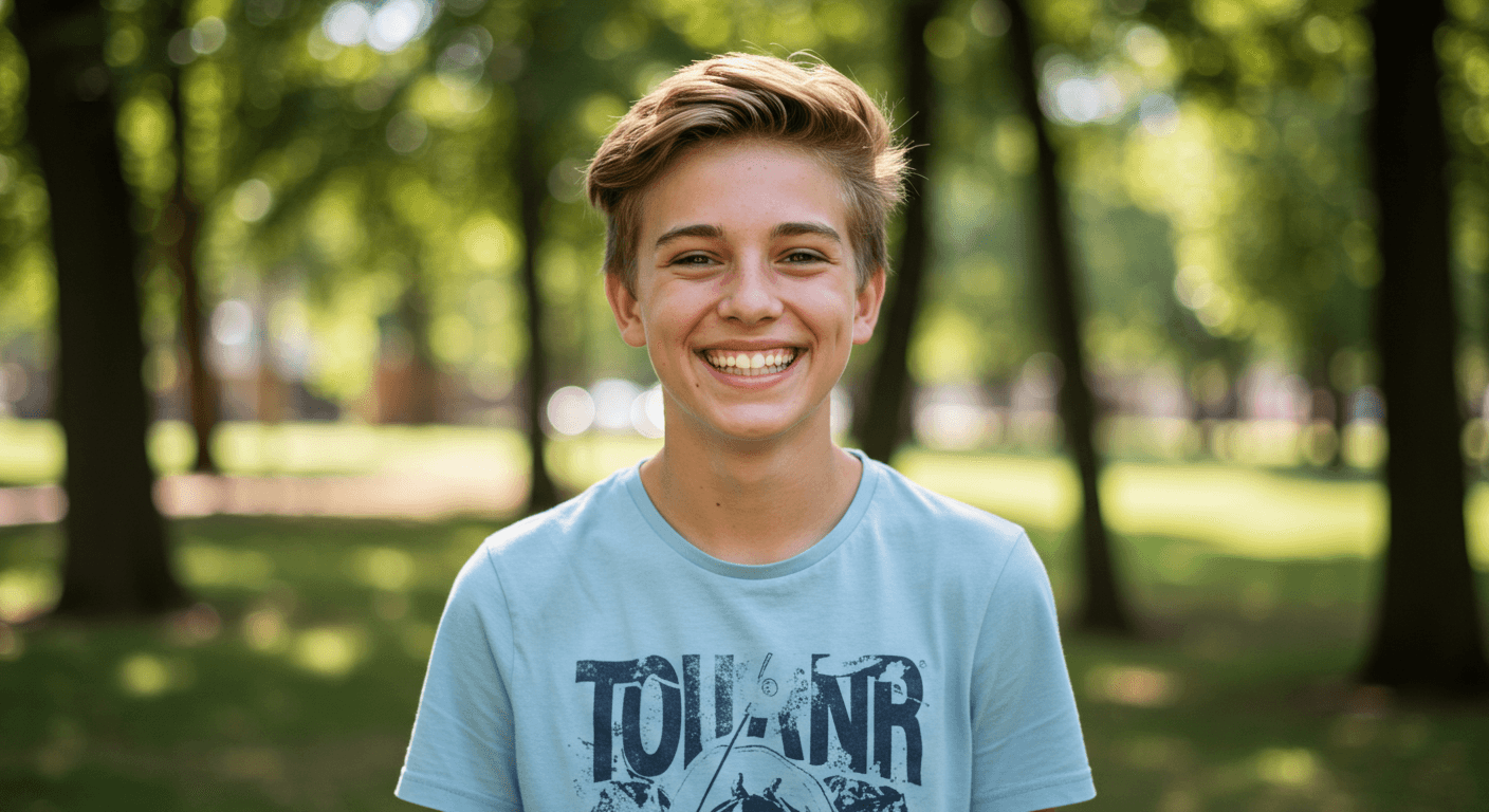 smiling teenager