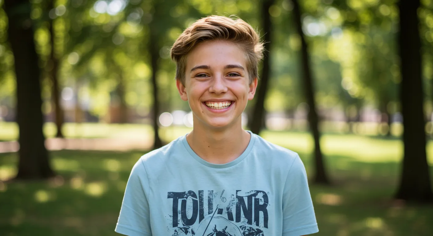 smiling teenager